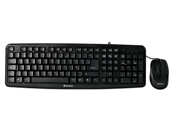 Teclado y Mouse Verbatim 98111, USB. Color Negro. - imagen 2