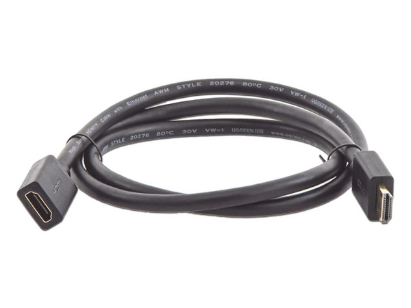 Cable Extensor UGREEN 10141 HDMI a HDMI (M-H), 1 Metro, Color Negro. - imagen 3