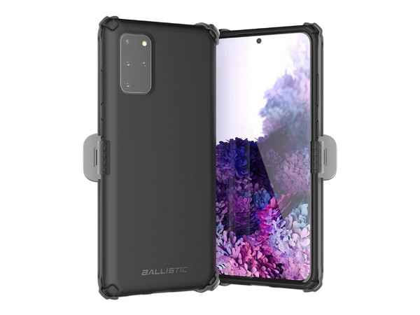 Funda Ballistic Urbanite Maxx para Samsung Galaxy S20 Plus con clip. Color Negro.