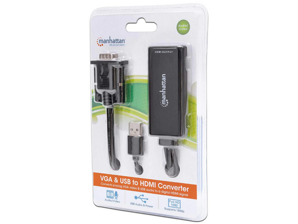 Convertidor Manhattan de VGA y USB a HDMI. - imagen 2