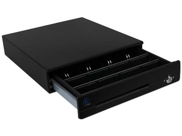 Cajón para Dinero EC Line EC-CD-50M, Capacidad para 4 Billetes y 8 Separadores para Monedas, RJ-11.