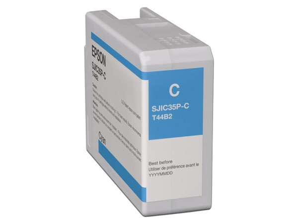 Cartucho de tinta color Cian Epson ColorWorks, modelo: C13T44B220.