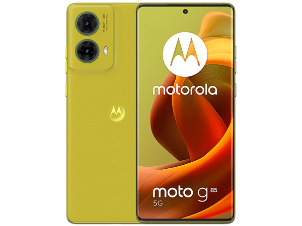 Smartphone Motorola Moto G85 5G: Procesador Snapdragon 6s Gen 3 (hasta 2.3 GHz), Memoria RAM de 8GB, Almacenamiento de 256GB, Pantalla LED Multi Touch de 6.67" FHD+, Bluetooth 5.1, Wi-Fi 5, Cámara Principal de 50MP, Android 14, Color Verde.