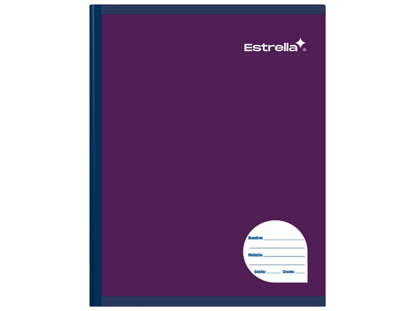 El Cuaderno Estrella Universitario Cosido C5 100 Hojas (Modelo 0480) contiene 100 hojas rayadas, ideales para uso académico y profesional.