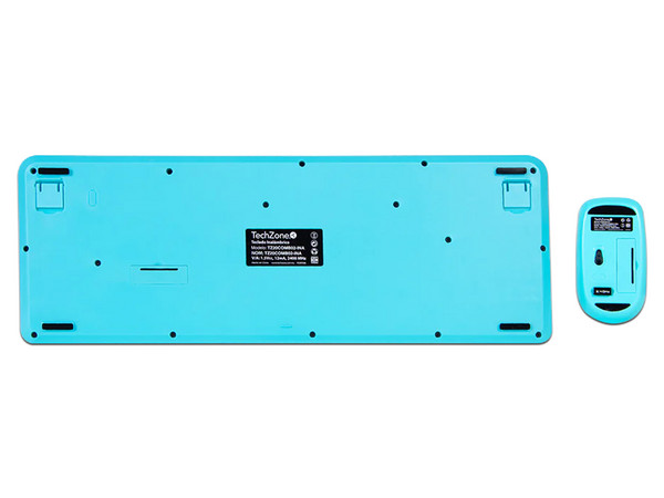 Kit De Teclado y Mouse Inalámbrico TechZone, Receptor USB. Color Negro. - imagen 3