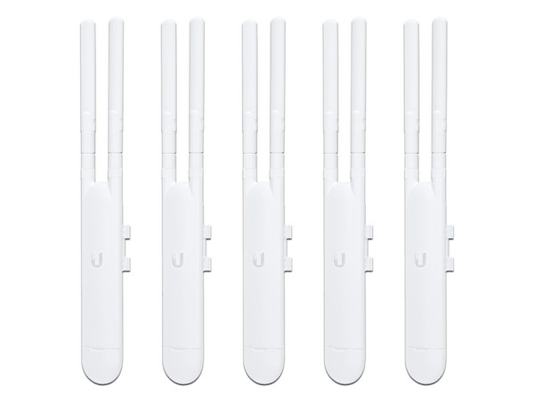 Paquete de 5 Puntos de Acceso Ubiquiti Networks UniFi UAP-AC-M-5 de Doble Banda, Wireless AC (Wi-Fi 5), hasta 1167Mbps, hasta 100 usuarios, MIMO 2x2.