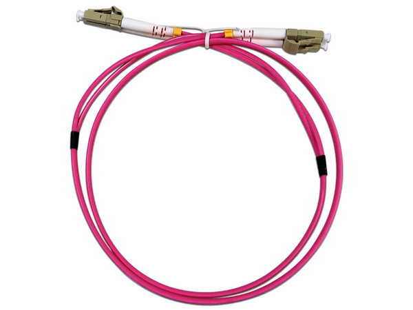 Jumper de Fibra Óptica Enson ENS-JUMP060MM4, LC Duplex, 60cm, Color Rosa.
