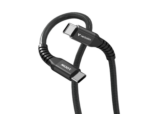 Cable Magnético, Verbatim, 100W Compacto 12cm, Color Negro. - imagen 3