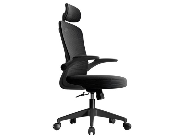 Silla de Oficina Flux Base EC343HR, Reposabrazos Abatibles, Soporta hasta 100Kg, Color Negro. - imagen 2