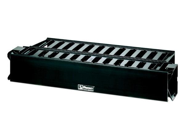 Organizador de Cables Panduit, 2U, 19". Color Negro.