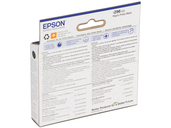 Cartucho de Tinta Epson 296 Negro, Modelo: T296120-AL. - imagen 2