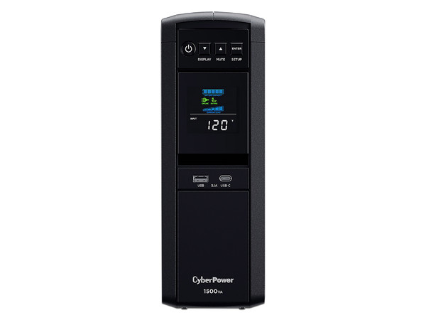 UPS NoBreak CyberPower de 1500VA/1000W con 12 contactos NEMA 5-15R, voltaje de entrada 120V. (3 años de garantía)