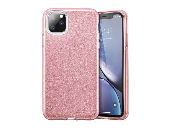 Funda ESR Glitter Brillos para iPhone 11 PRO. Color Rosa.