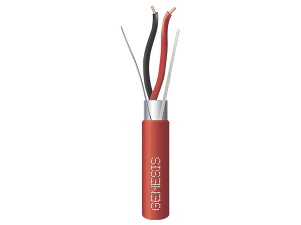 Bobina de Cable Honeywell 44065504 tipo FPLR 2 x 16 AWG Blindado, para aplicaciones en sistemas de detección de incendio y Sistemas de Evacuación. Color Rojo