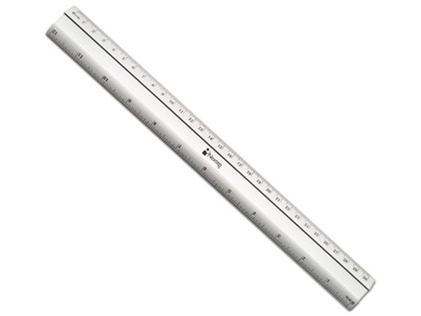Regla metálica de aluminio Nextep, de 30 cm, incluye 6 piezas. - imagen 3