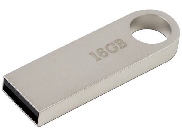 Unidad Flash USB 2.0 Stylos STMUSB2B de 16GB. Color Plata. - imagen 2