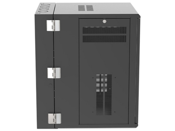 Gabinete Panduit PanZone de 19", Montaje en Pared, Puerta con Ventana de Seguridad, 18 UR, 762mm de Profundidad, Color Negro. - imagen 3