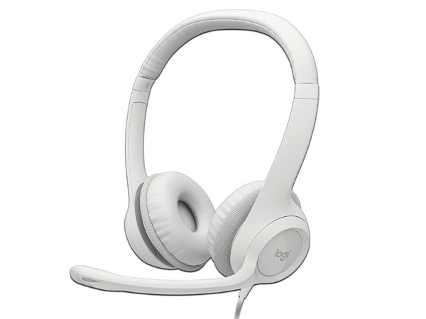 Audífonos con Micrófono Logitech H390, Respuesta de Frecuencia 20-20000Hz, USB. Color Blanco.