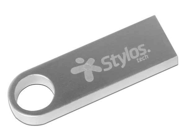 Unidad Flash USB 2.0 Stylos STMUSB5B de 128 GB. Color Plata. - imagen 2