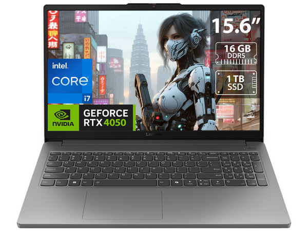 Laptop Gamer Lenovo LOQ Essential: Procesador Intel Core i7 12650HX (hasta 4.7 GHz),Memoria de 16GB DDR5, SSD de 1TB, Pantalla de 15.6" LED, Full HD (1920 x 1080), 144Hz,Video NVIDIA GeForce RTX 4050 6GB GDDR6, S.O. Windows 11 Home.