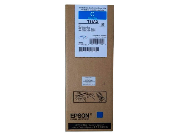 Bolsa de tinta Epson T11A220-AL, Color Cian.