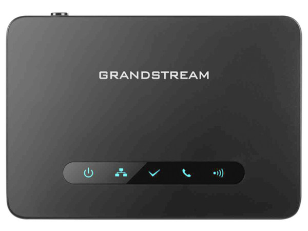 Estación Base Grandstream DP750 VoIP DECT de Largo Alcance. Color Negro.