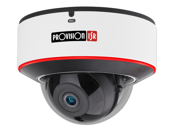 Cámara IP Provision ISR DAI-320IPEN-28-V4, Tipo Domo, 2MP, Ir de 20mts, detección de rostros, Lente 2.8mm, PoE, IK10.