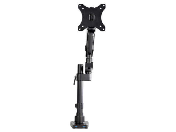 Soporte de Escritorio para Monitor, Brazo con movimiento articulado, hasta 34", 2xUSB 3.0. Color Negro. - imagen 2