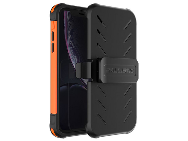 Funda BALLISTIC Tough Jacket Maxx para iPhone XR, con clip y mica de pantalla. Color Naranja. - imagen 2