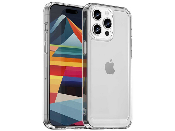 Funda Protectora TEKKU Rugged, Compatible con iPhone 15 Pro Max, Transparente.