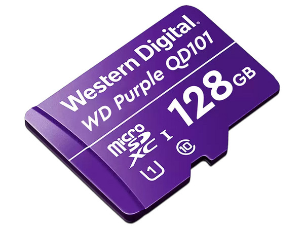 Memoria Western Digital Purple QD101 MicroSDXC de 128GB, Clase 10, Especializada para Videovigilancia. - imagen 2