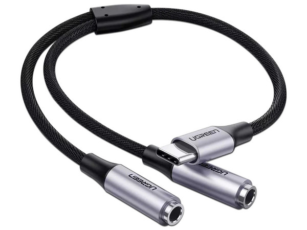 Cable USB-C a Doble 3.5mm UGREEN Universal.