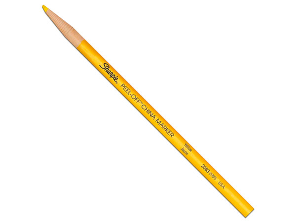 Marcador de Cera Sharpie Mirado 170, Color Amarillo, (12 Piezas).