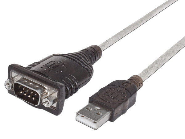 Convertidor Manhattan de USB a Puerto Serial DB9, Tasa de Transferencia de Hasta 115 kbps.