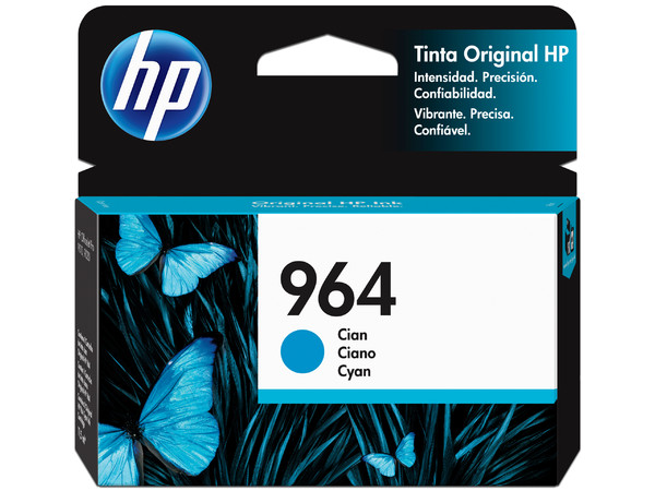 Cartucho de Tinta HP 964 Cian, Modelo: 3JA50AL.