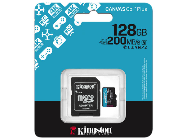 Memoria Micro-SD Kingston Technology Canvas Go Plus 128GB, 200 MB/s, Clase 10 - imagen 2
