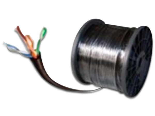 Bobina de Cable Condumex Cat6 (UTP), 305 m, negro, 23 AWG.