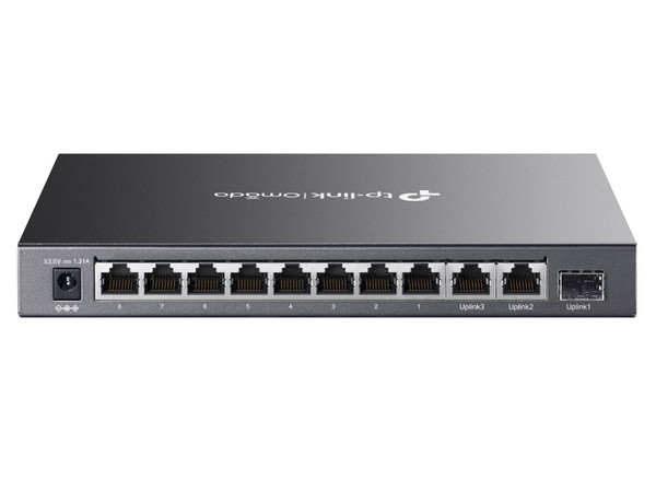 Switch TP-Link DS111P, 10 Puertos Fast Ethernet 10/100, 8 Puertos PoE+ 65W, No Administrado, 7.6 Gbit/s, 2000 Entradas. - imagen 2