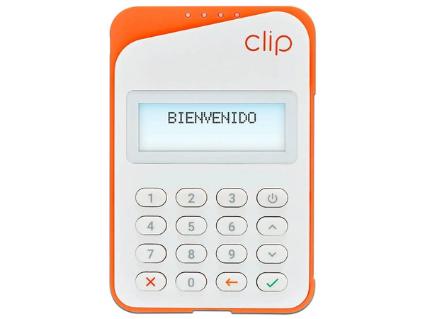 Terminal Clip Plus 2, Para Punto de Venta Móvil, Bluetooth, Color Naranja.