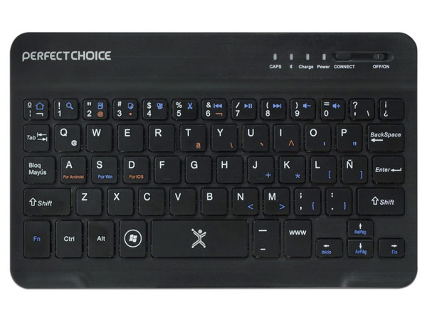 Teclado inalámbrico Perfect Choice, compacto, Bluetooth (Versión Español).