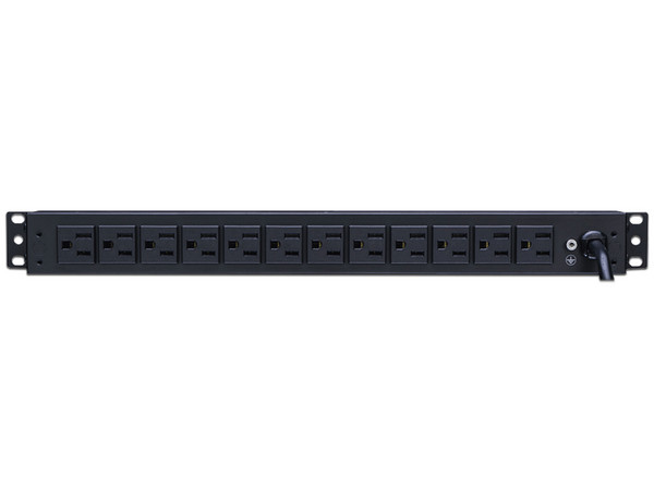 PDU Barra multicontacto CyberPower con 12 salidas para montaje en bastidor vertical 1U.