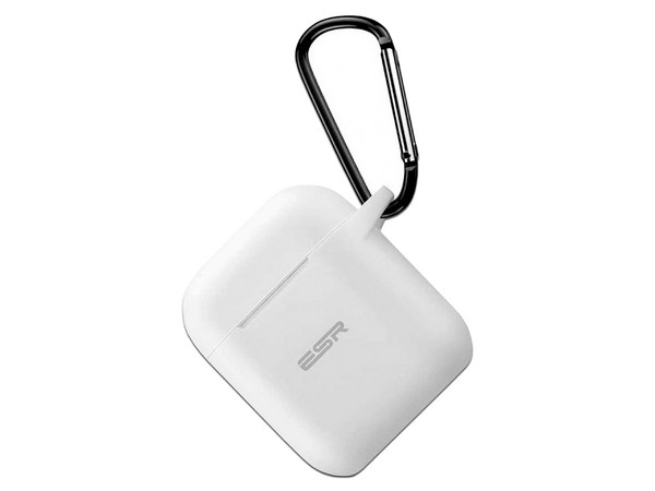 Funda Protectora ESR Bounce, Para AirPods 1 y 2. Color Blanco.