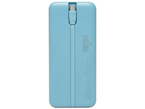 Power Bank Perfect Choice Carga Rápida 22.5W Con cable tipo C Bolt, color azul, ideal para cargar dispositivos rápidamente mientras estás en movimiento. - imagen 2