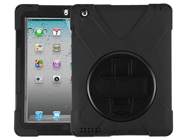 Funda Protectora Mybat Cover, Compatible con iPad 4 e iPad 3, Color Negro.