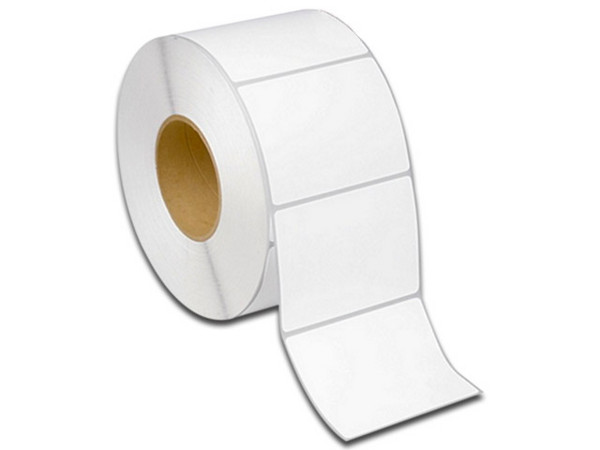 Rollo de papel térmico Zebra de 101.6 x 50.8 mm. Color blanco.