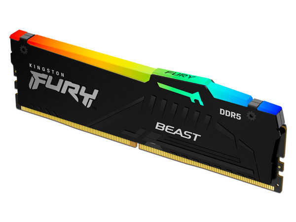 Memoria DIMM Kingston Beast RGB, DDR5 PC5-44800 (5600MHz), CL40, 32GB. - imagen 2