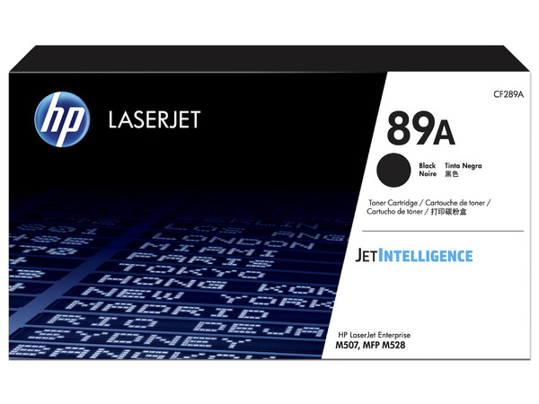 Tóner para impresora HP 89A Negro LaserJet Original (CF289A).