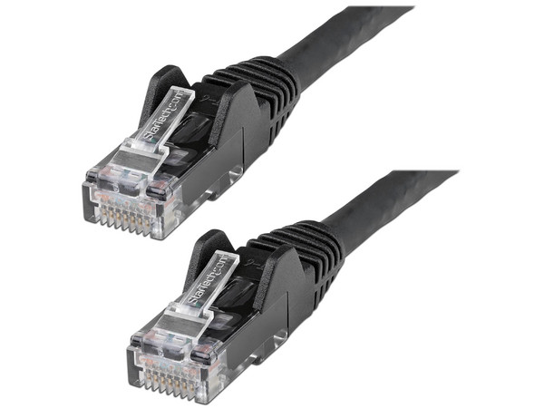 Cable de Red StarTech N6LPATCH5MBK, Longitud 5.0 m, Conector RJ45 (Macho) a RJ45 (Macho), Color Negro.