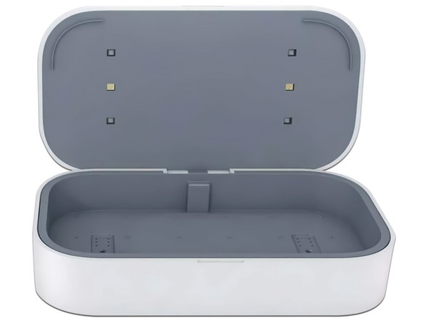 Sanitizador y Cargador inalámbrico APG M1PRO, Qi, Universal, Color Blanco. - imagen 2