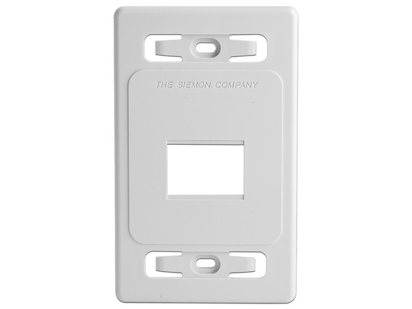 Placa de pared modular MAX SIEMON MX-FP-S-02-02, Color Blanco.